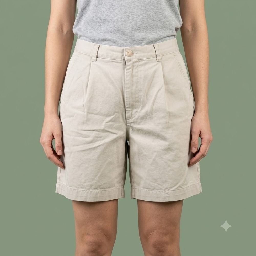 Banana Republic Chino Shorts Women's 8 Beige‎ Cotton Casual